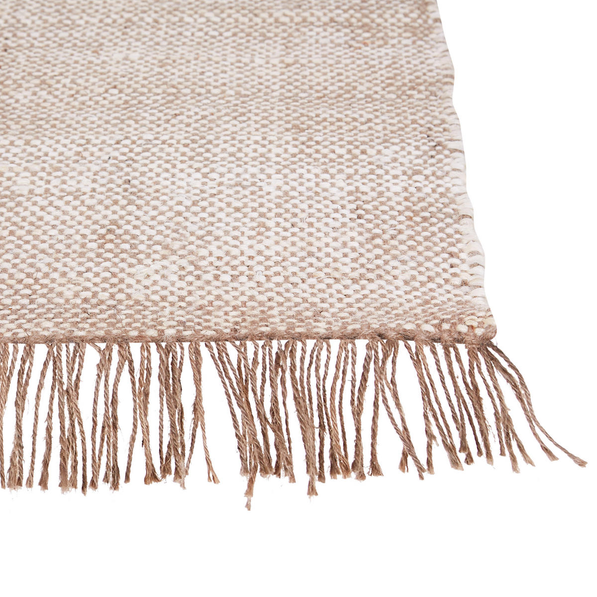 KURZFLOR-TEPPICH Samlar 150/80 cm - Braun, Naturmaterialien (80/150cm) - Beliani