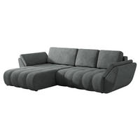 ECKSOFA Faro - Schwarz/Graphitfarben, Holz/Kunststoff (283/195cm) - MIRJAN24