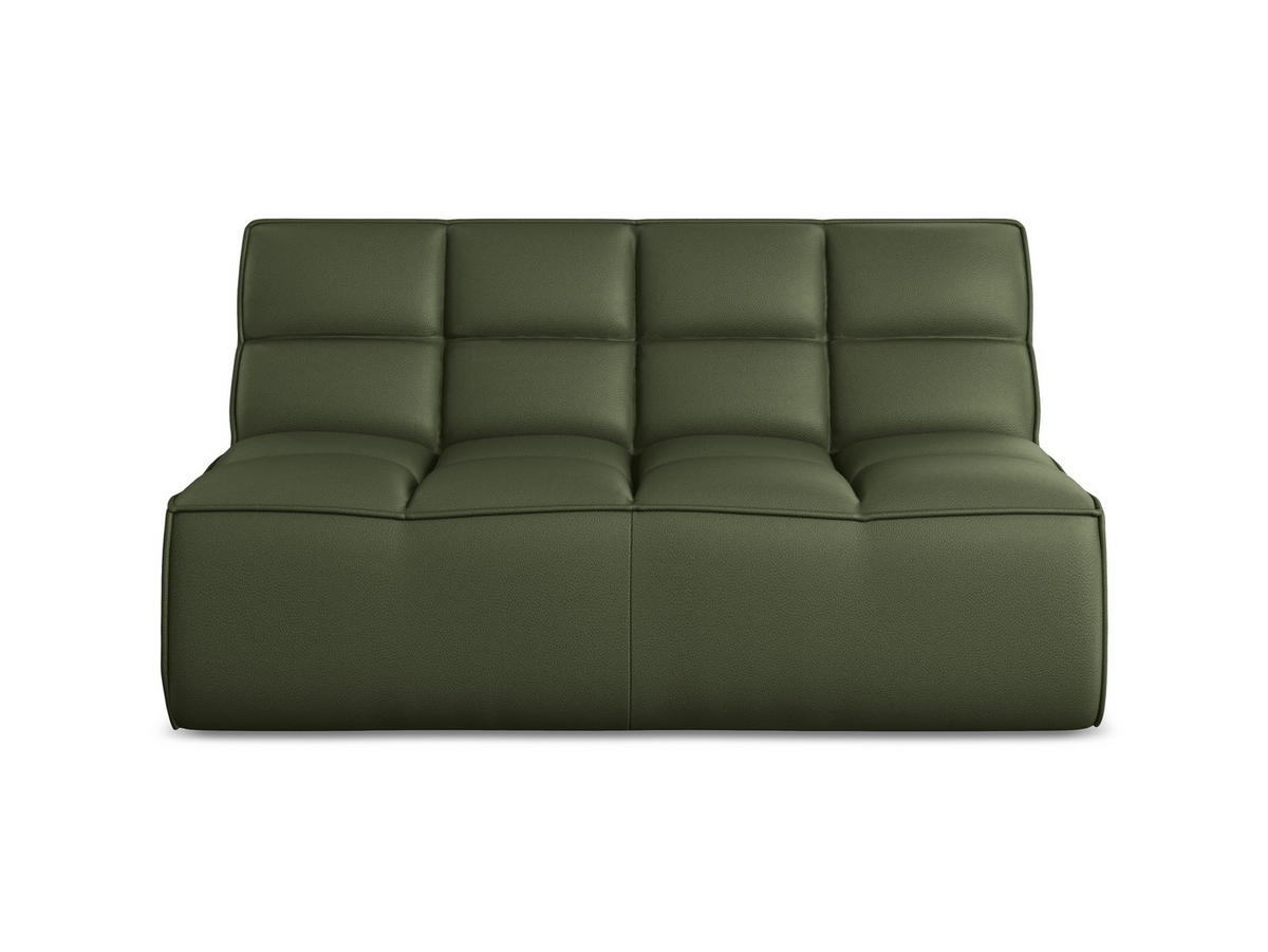 2-SITZER-SOFA Kunstleder Grün - Schwarz/Grün, Leder/Kunststoff (160/75/93cm) - Makamii