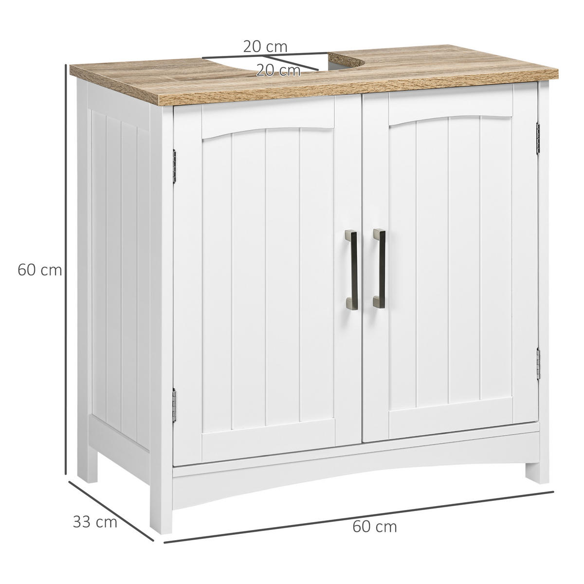 HÄNGESCHRANK Weiß 1 Stück - Weiß, Kunststoff (60/60/33cm) - GiPP