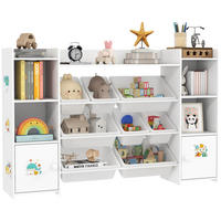 KINDERREGAL DE-17260 8 herausnehmbare Boxen & Bücherregal Weiß - Weiß, Metall (140/90/30cm) - ComfortXL