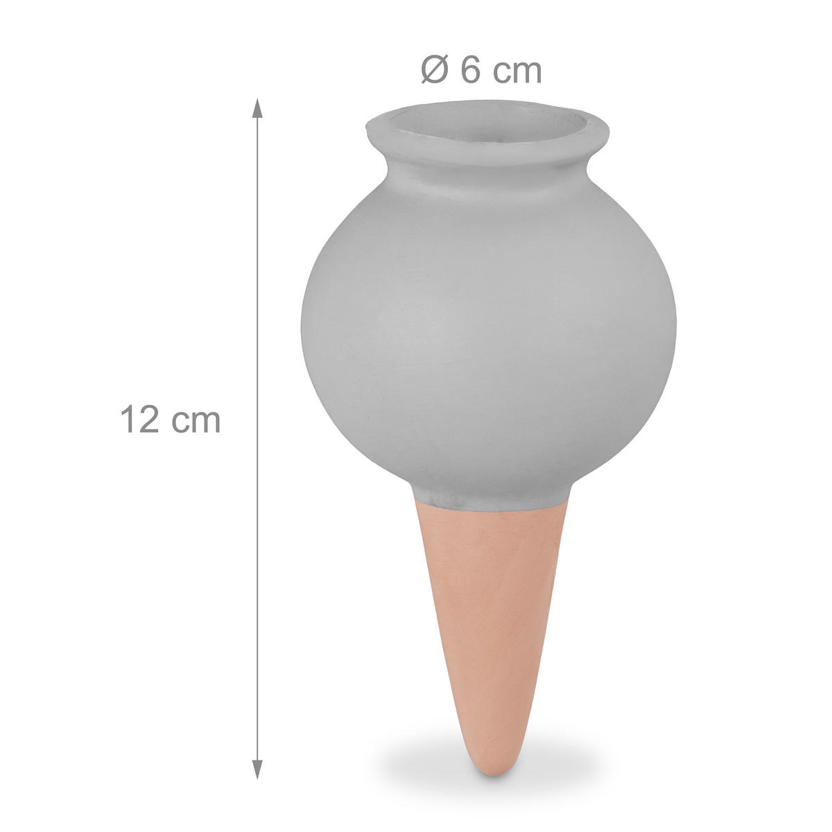 6XTONSPITZEN - Multicolor, Keramik (6/12/6cm) - Relaxdays