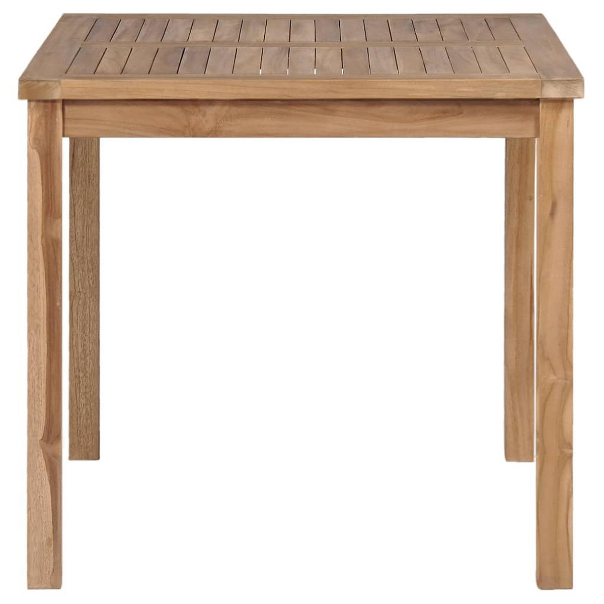 GARTENTISCH 80/80/77 Cm Massivholz Teak - Naturfarben, Holz (80/80/77cm) - vidaXL