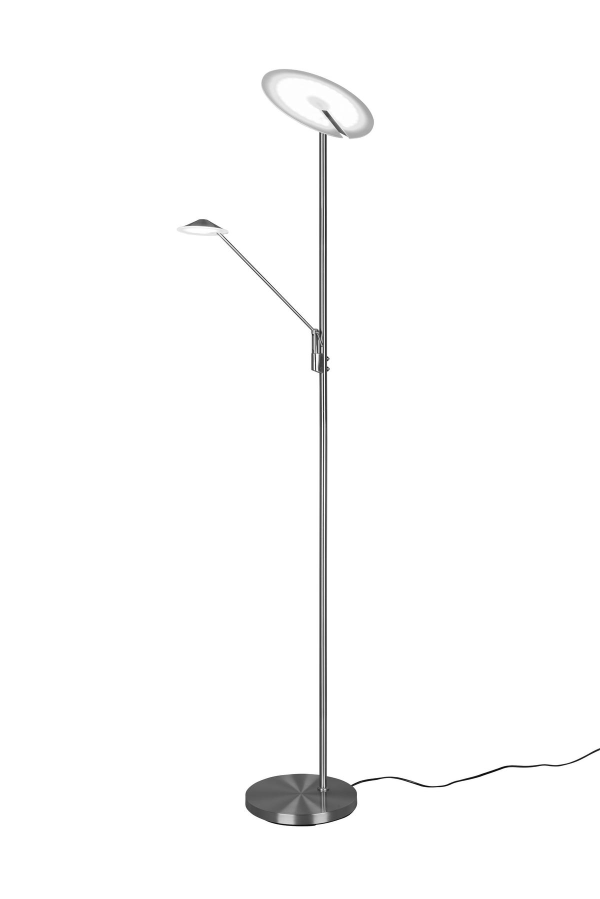 STEHLAMPE BRANTFORD - Grau - 41.6/41.6/180 cm - Grau, Metall (30/30/180cm) - Trio Leuchten