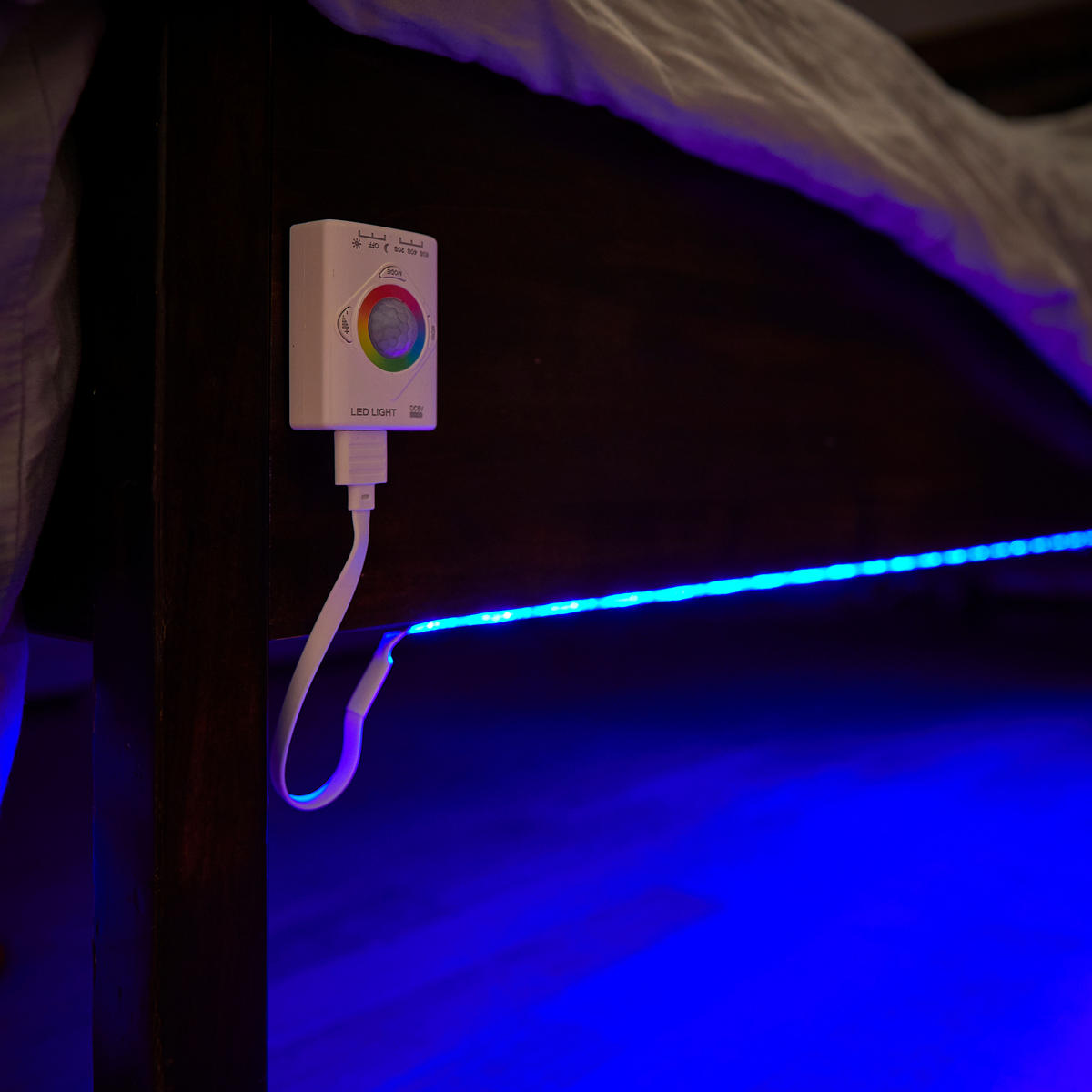 LED-STREIFEN - aufladbar mit Bewegungsmelder und Farbwechsel für Innenbereiche, 100cm - Weiß, Kunststoff (100cm) - Northpoint