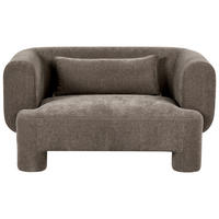 POHOVKA 2-místná Látka Hnědá Hogbo - hnědá, textil (145/73/93cm) - Beliani