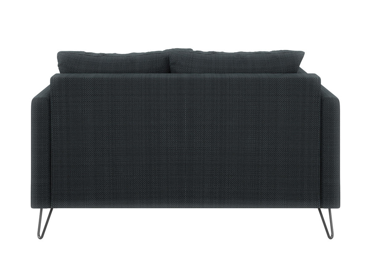2-SITZER-SOFA Harmony Graphit Chenille - Graphitfarben/Schwarz, Holz/Textil (140/85/100cm) - S-Style Möbel
