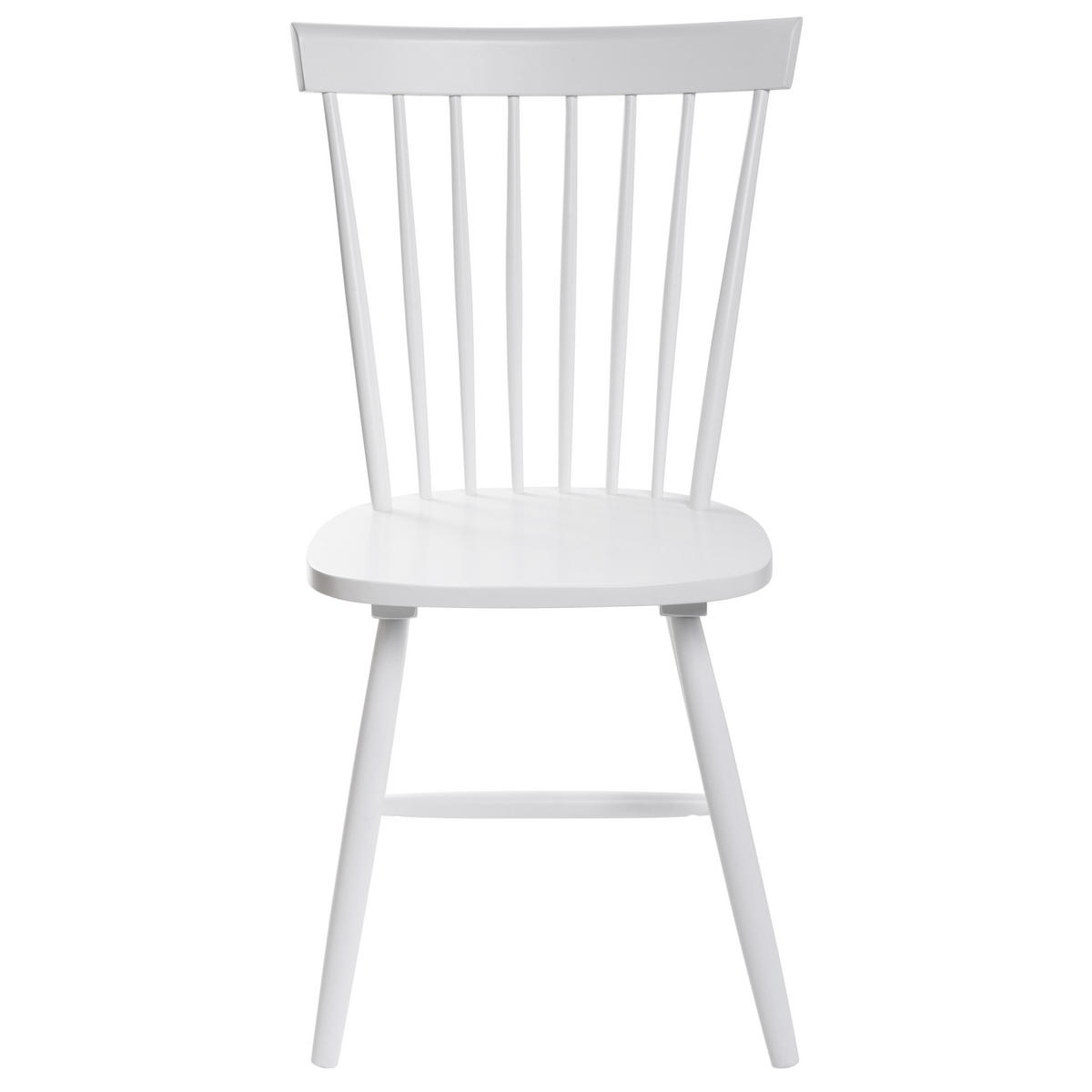 JÍDELNÍ ŽIDLE sada 2 ks Kaučukovníkové dřevo Bílá Burges - bílá, dřevo (50/90/56cm) - Beliani