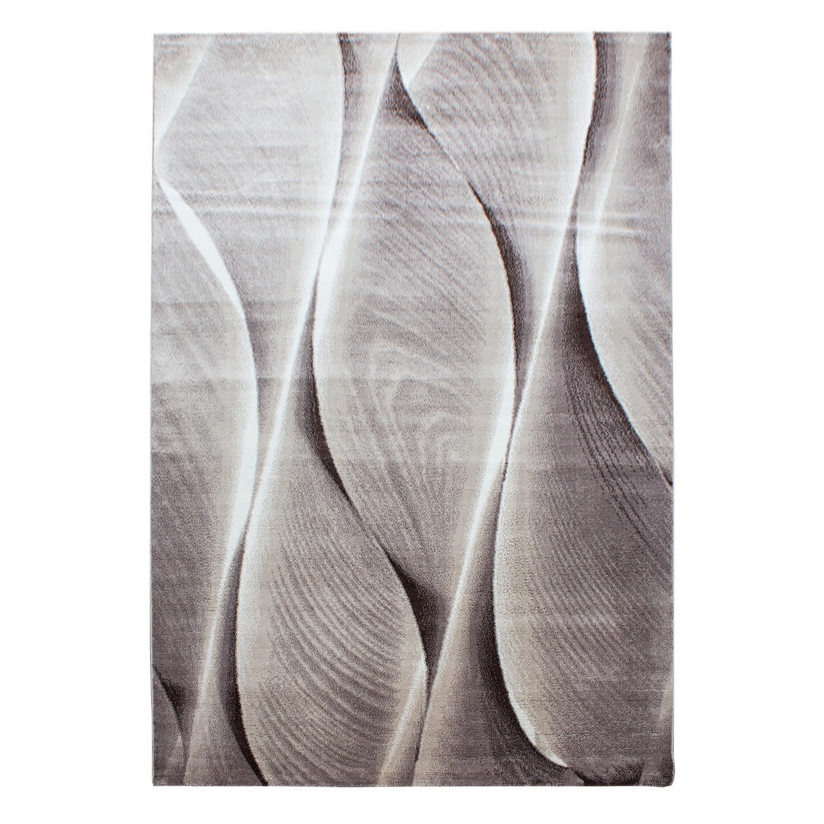 TEPPICH Kurzflor Ombre Polypropylen Wohnzimmer Braun Rechteckig 200x290 - Braun, Textil (200/290cm) - KADIMA DESIGN