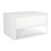 NACHTTISCH hängend - 1 Schublade & 1 Ablage - Weiß - RITAMI - Weiß, Holz (60/35/40cm) - Vente-Unique