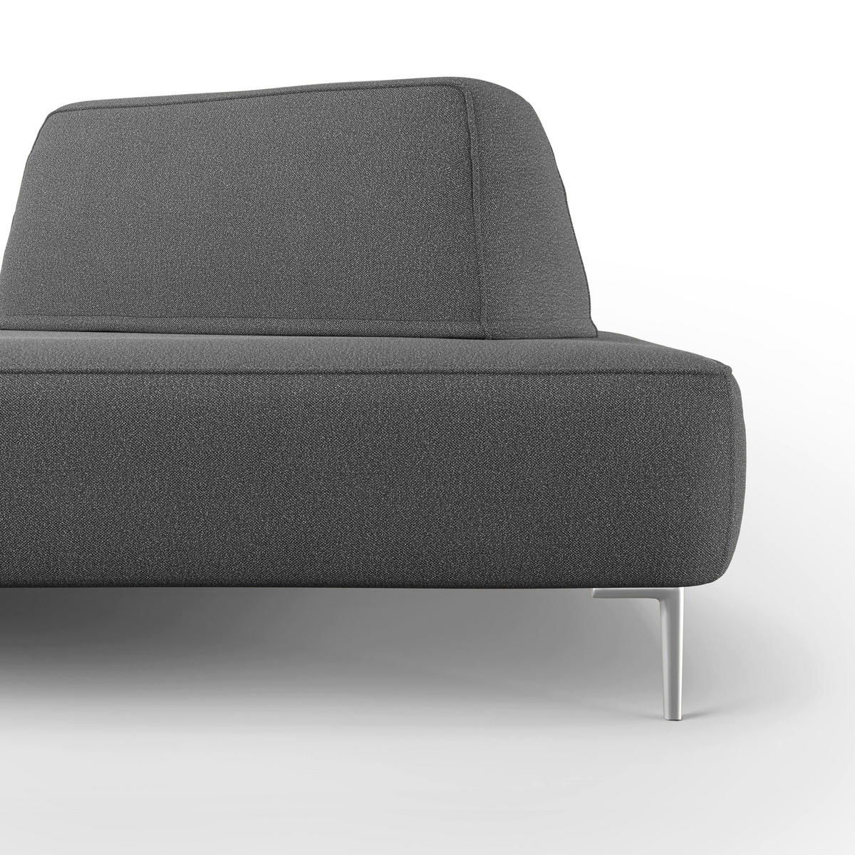 LINEARSOFA Newton - Anthrazit, Textil (167/42/115cm) - Divani.store