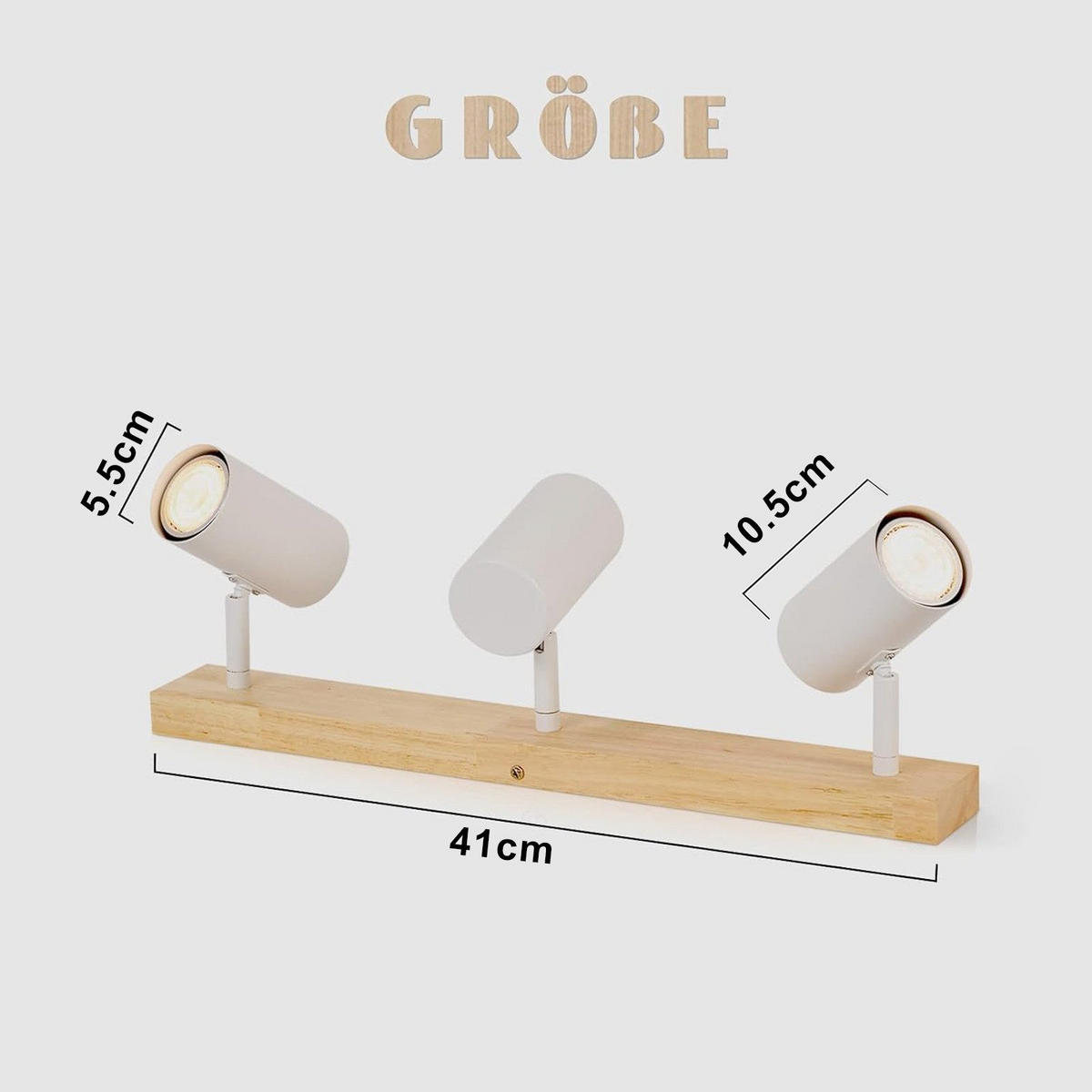 WANDLEUCHTE Rectifier 41/10.5/14.3 cm - Weiß, Metall (10.5/14.3/41cm) - ZMH