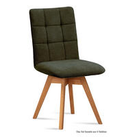 ESSZIMMERSTUHL drehbar (6er-Set) Doria 47x91x60 Eiche geölt/Khaki - Dunkelgrün/Eichefarben, Kunststoff (60/91/47cm) - 58aufmkessel
