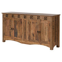 SIDEBOARD Akazie 178x42x88 natur versiegelt NATURE OF SPIRIT #240 - Braun, Holz (178/88/42cm) - Massivmoebel24