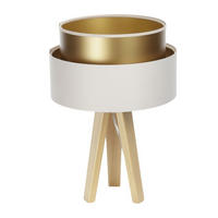 TISCHLAMPE Gold 30/45 cm - Beige, Kunststoff (30/0.7/45cm) - ONZENO