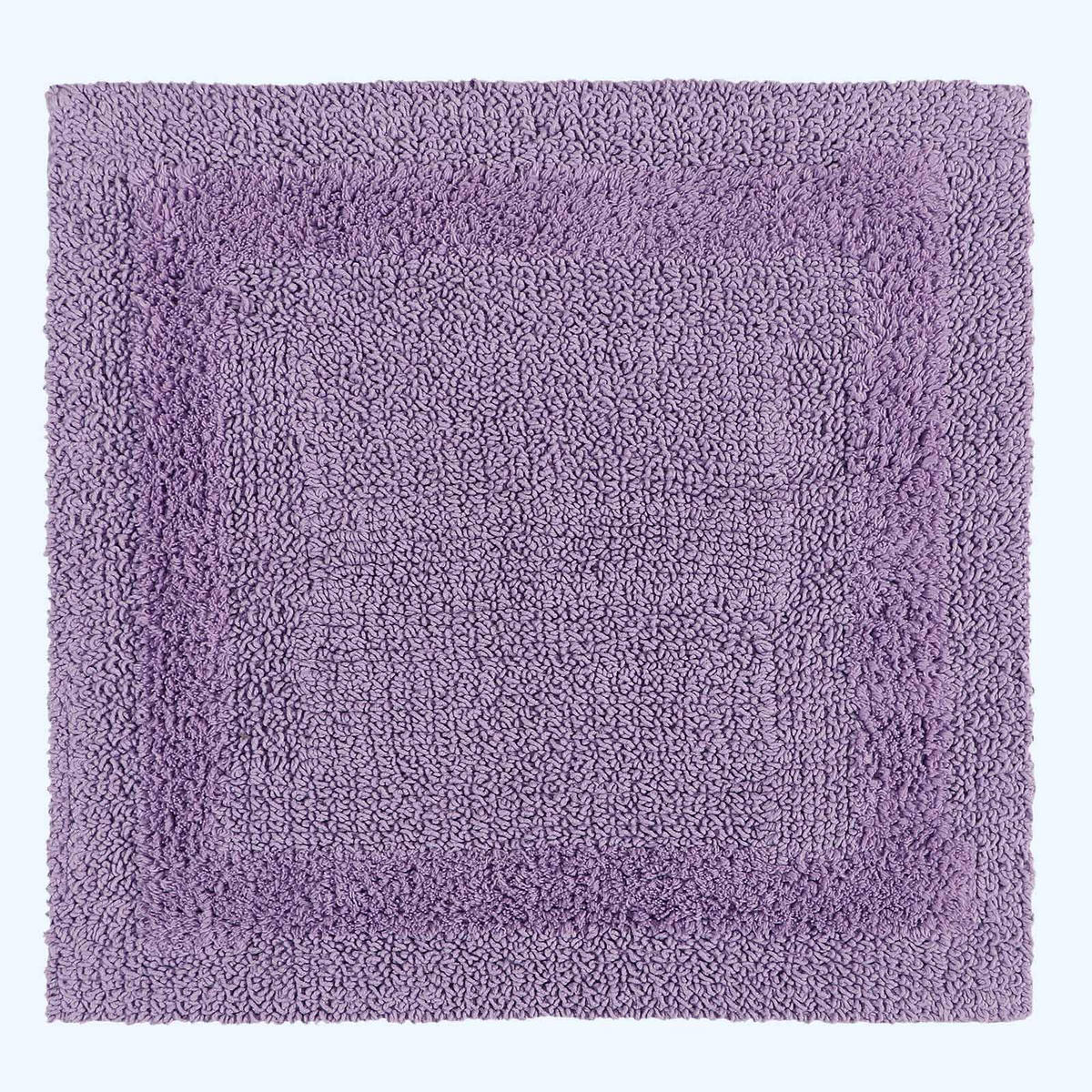 DUSCHVORLEGER 50/50 cm, 100% Baumwolle, wendbar - Flieder, Textil (50/50cm) - Homescapes