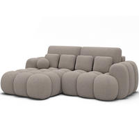 ECKSOFA COVELION L-Form – Schlaffunktion, Bettkasten, Wellenfederung, HR-Kaltschaum, inkl. Kissen, moderner Wohnkomfort - Creme, Kunststoff (260/167cm) - Wohnideebilder