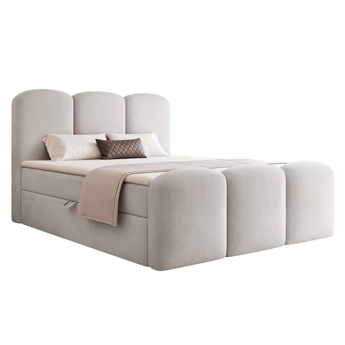 Compleo24 Boxbett Grau 180x200 cm