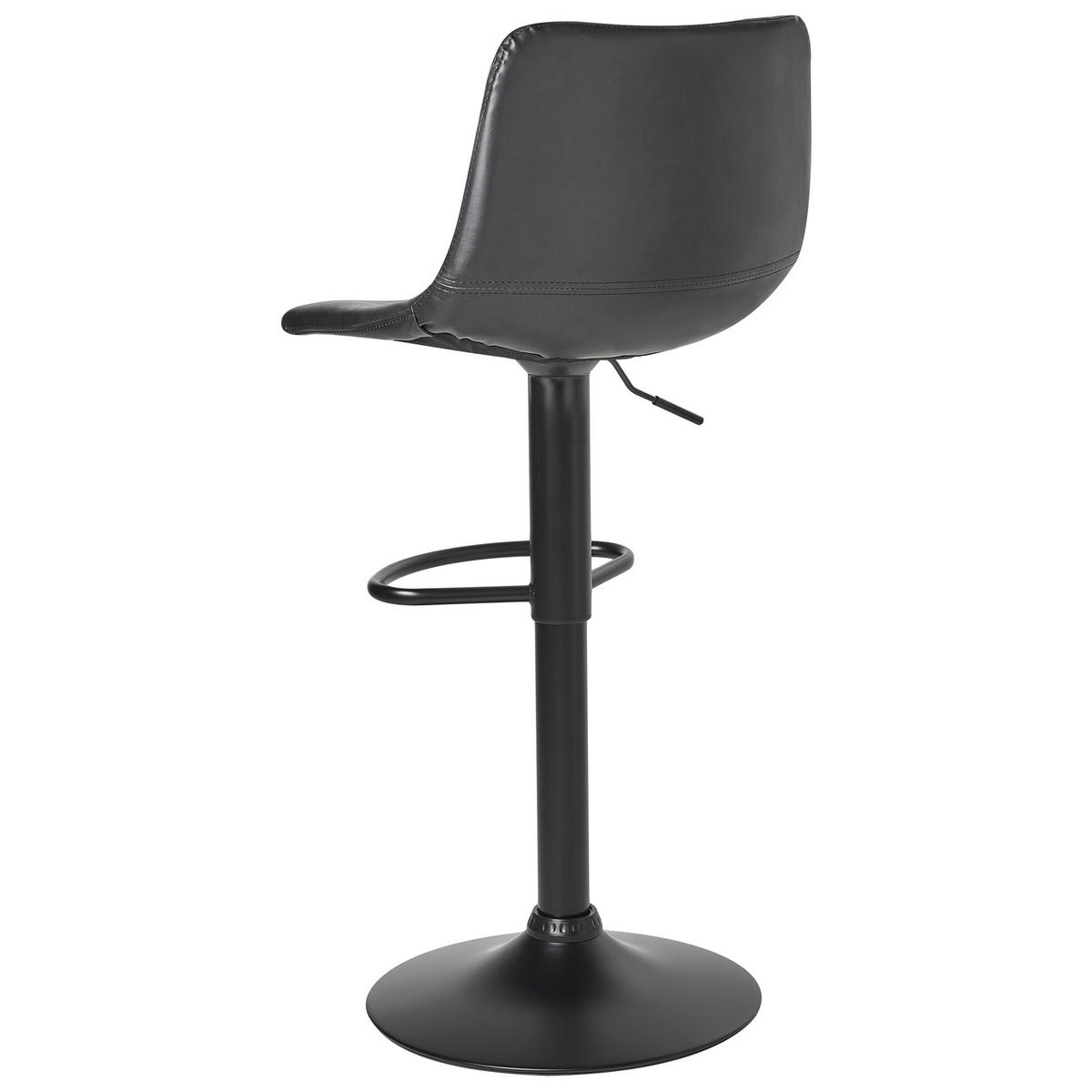 BARHOCKERN 2er-Set Schwarz Lebrija - Schwarz, Kunststoff (39/98/44cm) - Beliani