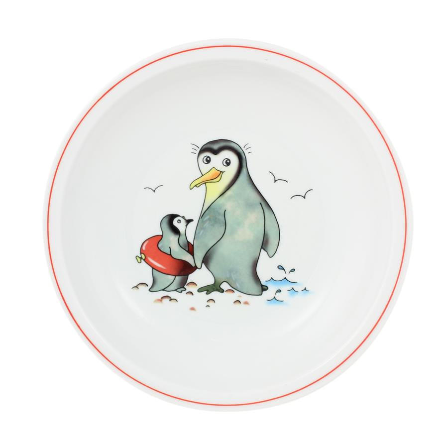 KINDER Teller tief 20 cm Pinguin - Multicolor, Keramik (20/3.8/20cm) - Eschenbach