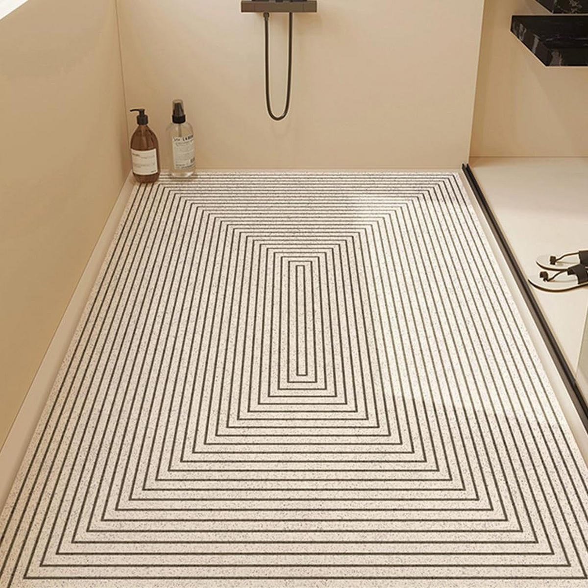 BADEMATTEN Duschmatte Badewannenmatte Nassbereiche 50*80cm - Beige, Kunststoff (50/80cm) - Kaket