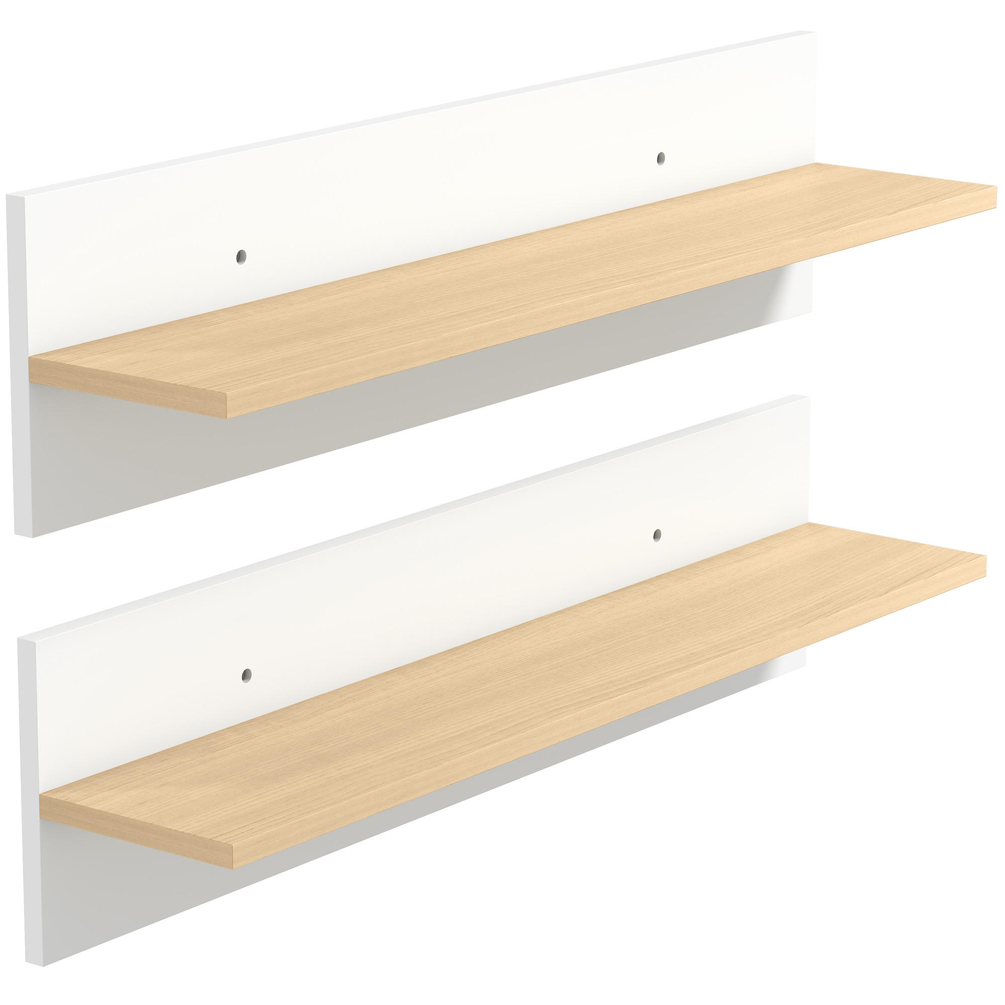 Homcom Wandregal Weiß 80x20x16.5 cm