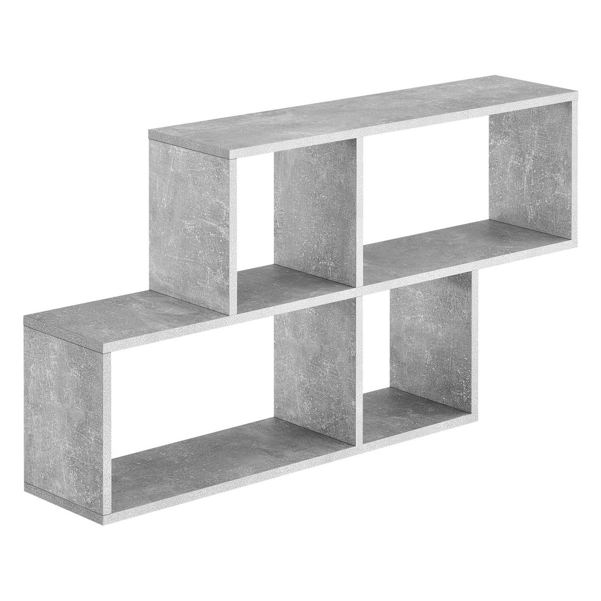 WANDREGAL Bryne - Grau, Holzwerkstoff (100/53/19.5cm) - [en.casa]