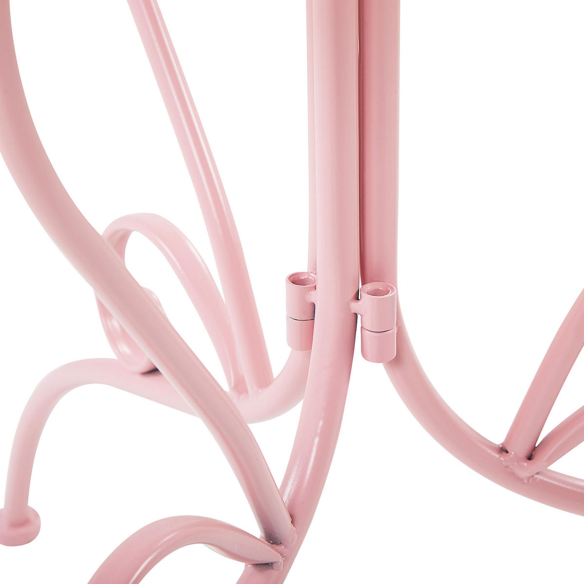 BALKONSET 2-Sitzer rosa Metall zusammenklappbar Albinia - Pink, Metall - Beliani