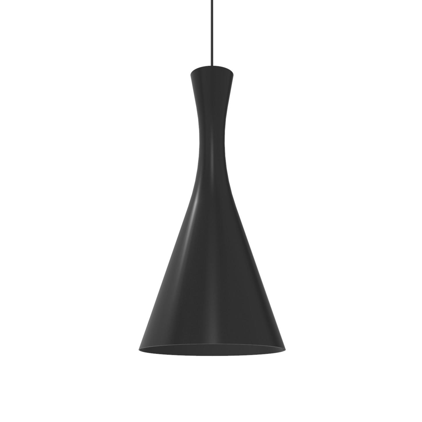 HÄNGELEUCHTE - Schwarz Hochglanz, Metall (30/30/120cm) - Lumicom