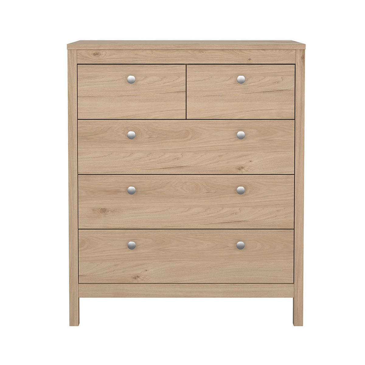 KOMMODE, Madrid, Eiche, Holzwerkstoff, 83 x 39 x 99 cm - Eichefarben, Holzwerkstoff (83/99/39cm) - ebuy24