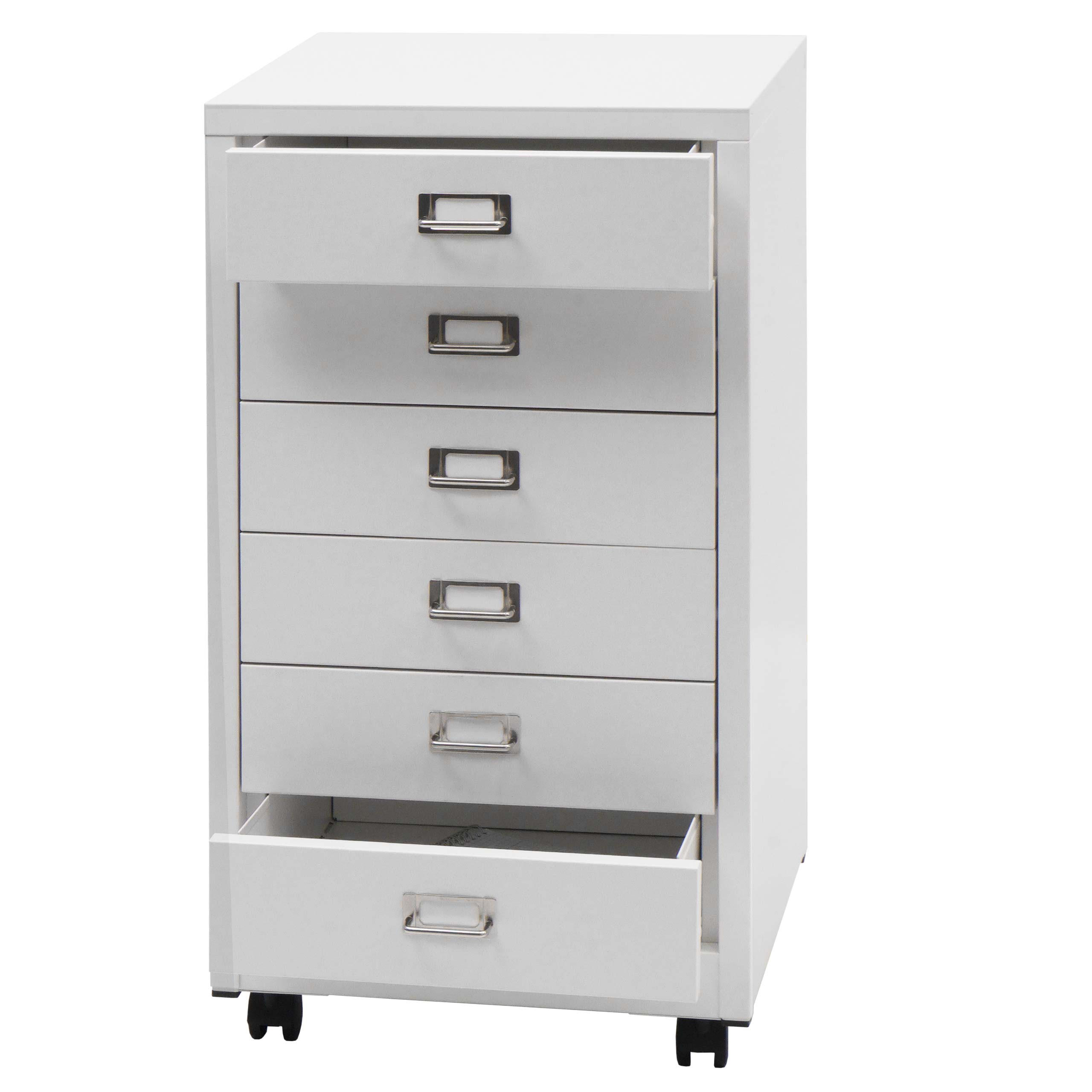 Proregal Rollcontainer Weiß 40x75x41 cm