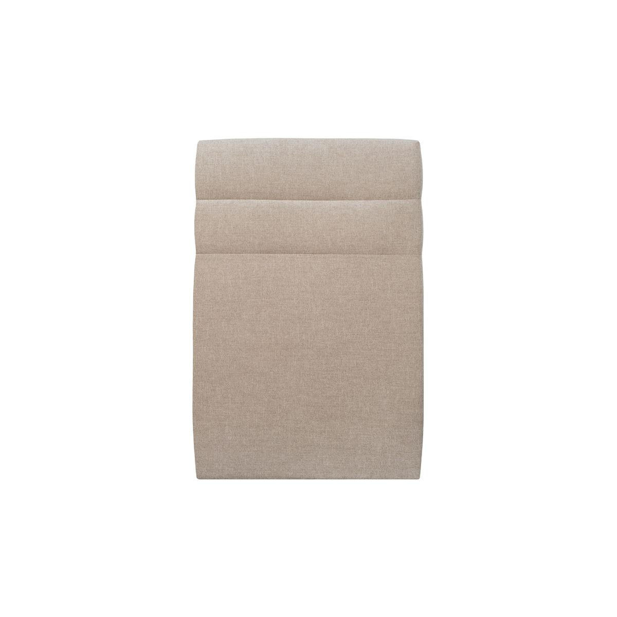 KOPFTEIL Modell Linien – Beigebrauner Stoff 90 cm - Beige/Braun, Karton/Holz (90/120/10cm) - Sommeil de Plomb