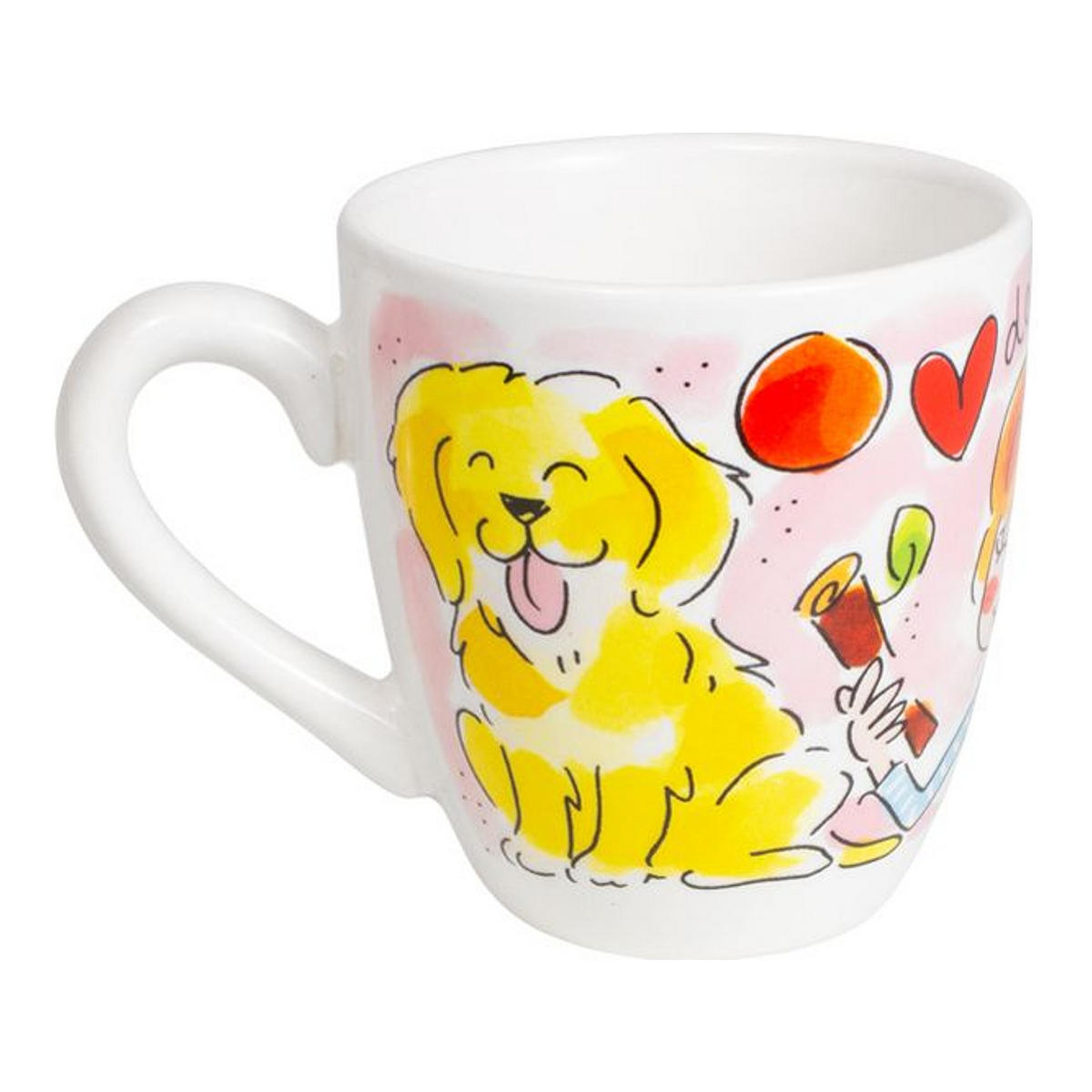 MINI-BECHER Hundeliebhaber in Bunt - 200 ml - Multicolor, Keramik (0.2L) - Blond Amsterdam