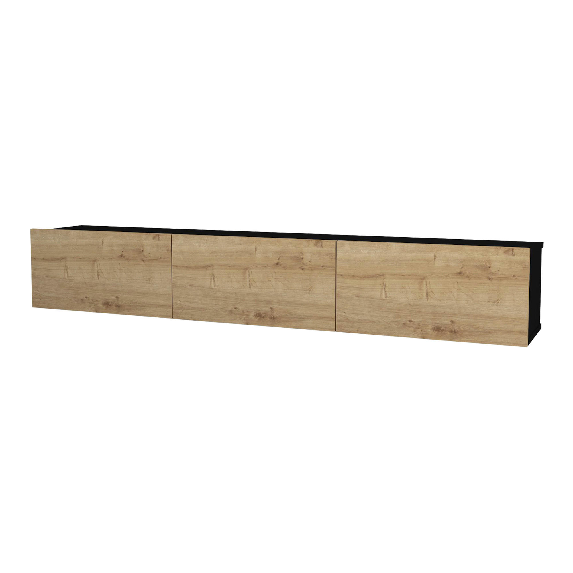 TV-ELEMENT Vihti - Naturfarben, Holzwerkstoff (180/29.5/31cm) - [en.casa]