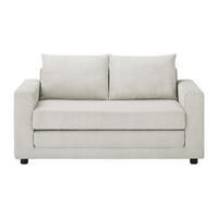 SCHLAFSOFA - 2 Personen - Samt, Stoff - Beige - - Beige, Textil (145/82/76cm) - Vente-Unique