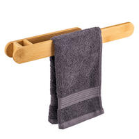 HANDTUCHHALTER, Bambus - Braun, Holz (38.5/4.5/5.5cm) - eluno