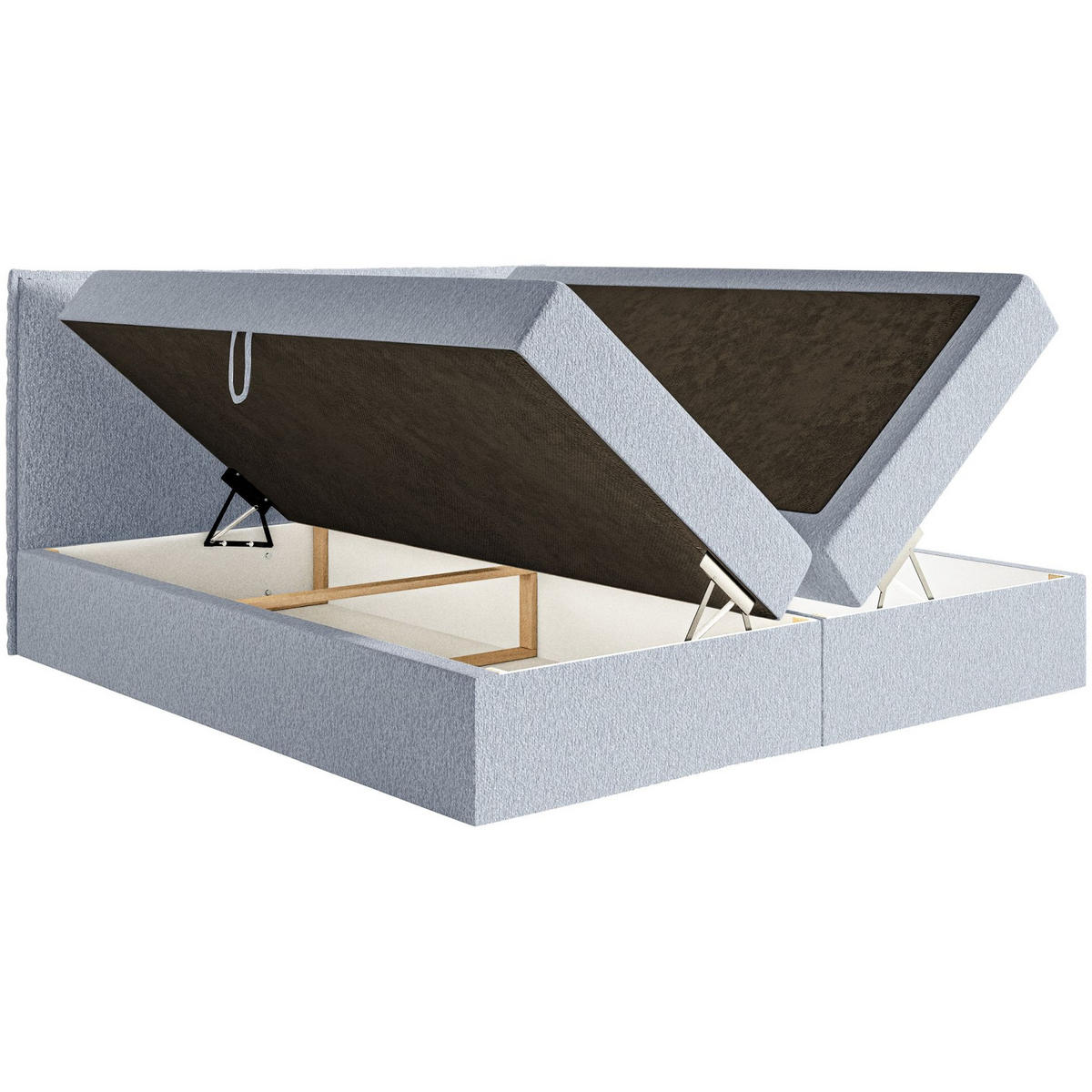 BOXBETT Softie Himmelblau Chenille 180x200 cm - Hellblau, Textil (180/200cm) - Selsey