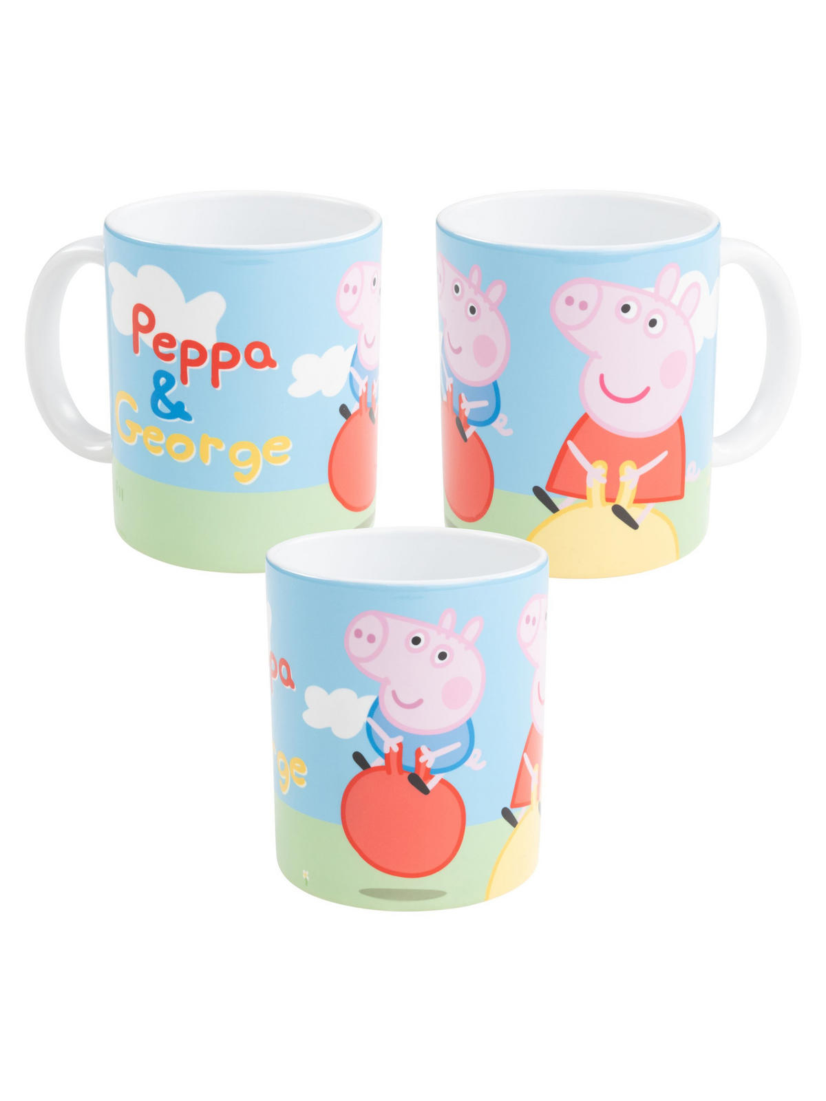 BECHER Peppa Wutz Peppa & Georg Mehrfarbig 320 ml - Multicolor, Keramik (0.32L) - United Labels
