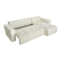 SCHLAFSOFA - 5 Personen-Sitzer - Stoff - Beige - - Beige, Textil (301/100/178cm) - Vente-Unique