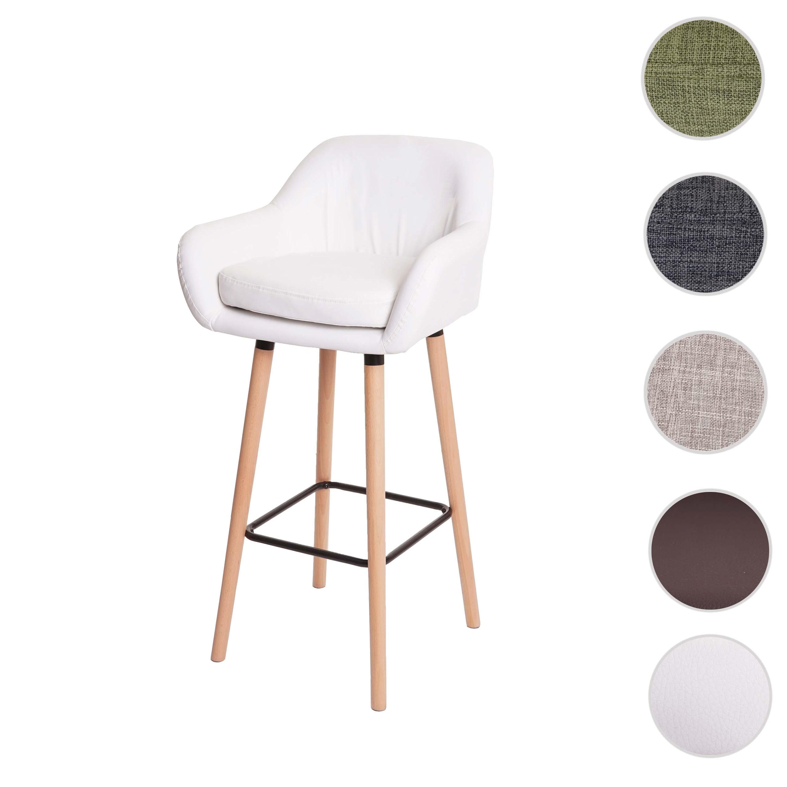 Thumbnail - MCW Barhocker, Weiß, Textil, 53x99x45 cm, Esszimmer, Barmöbel, Barhocker