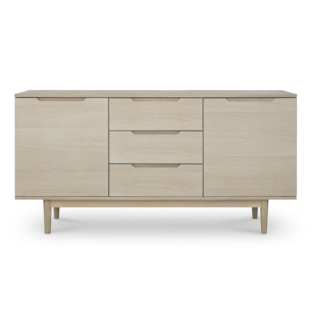 SIDEBOARD Eiche bianco - Eiche Bianco/Eichefarben, Holz/Holzwerkstoff (160/80/45cm) - Furnhouse