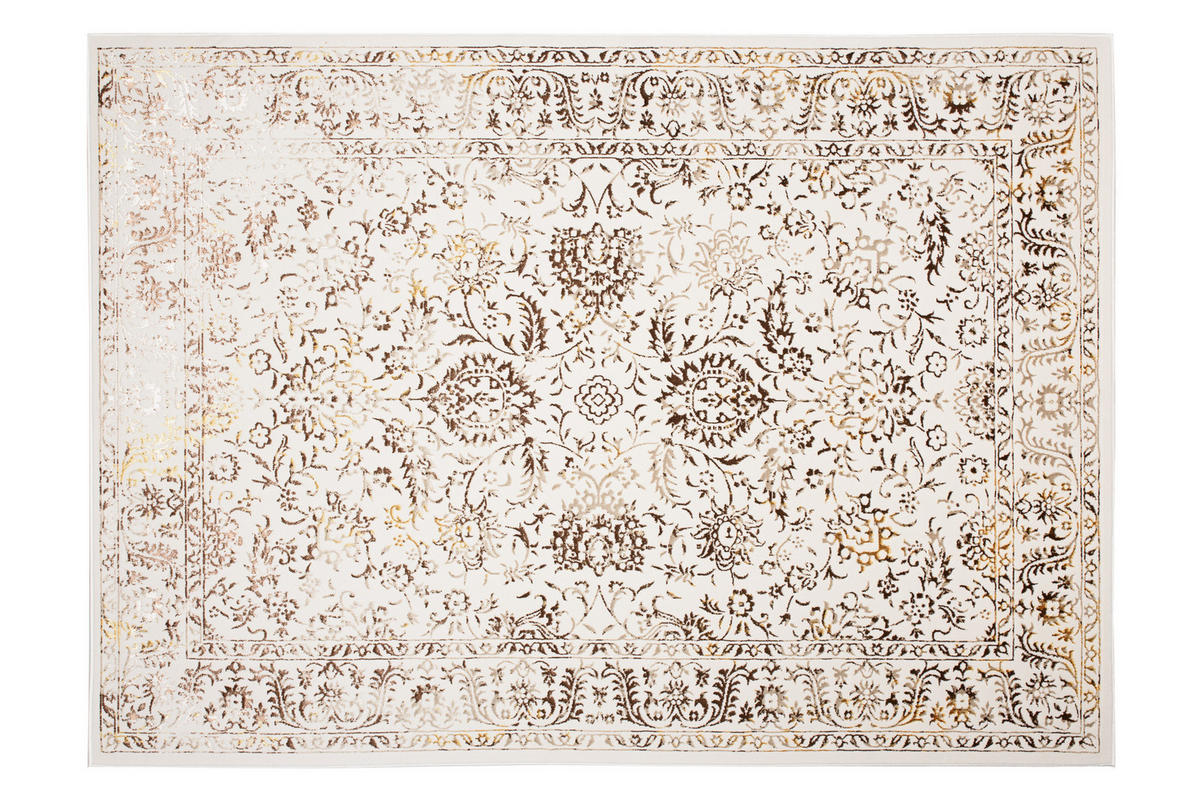 TEPPICH GOLDEN Creme Beige 200/300 cm - Multicolor, Kunststoff (200/300cm) - Tapiso