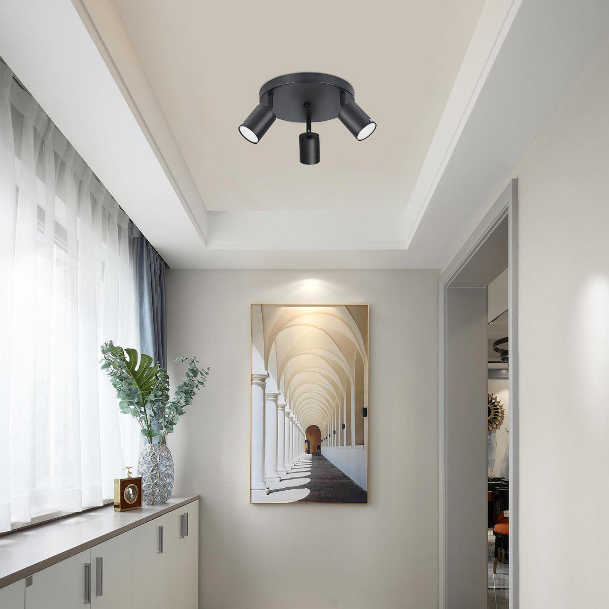 STRAHLER Freiheit 24/24/14 cm - Schwarz, Metall (24/24/14cm) - Nettlife