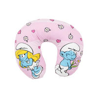 NACKENKISSEN Die Schlümpfe Rosa 35 x 30 cm - Rosa, Textil (35/30cm) - United Labels