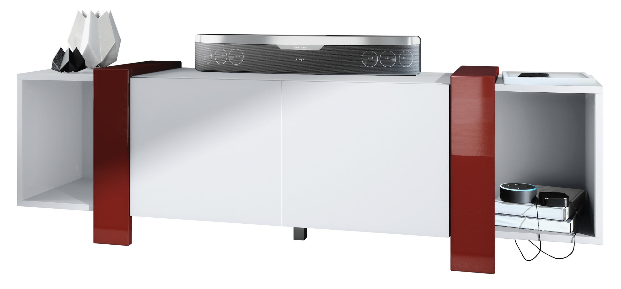 Vladon Lowboard Bordeaux 149x45.5x34 cm