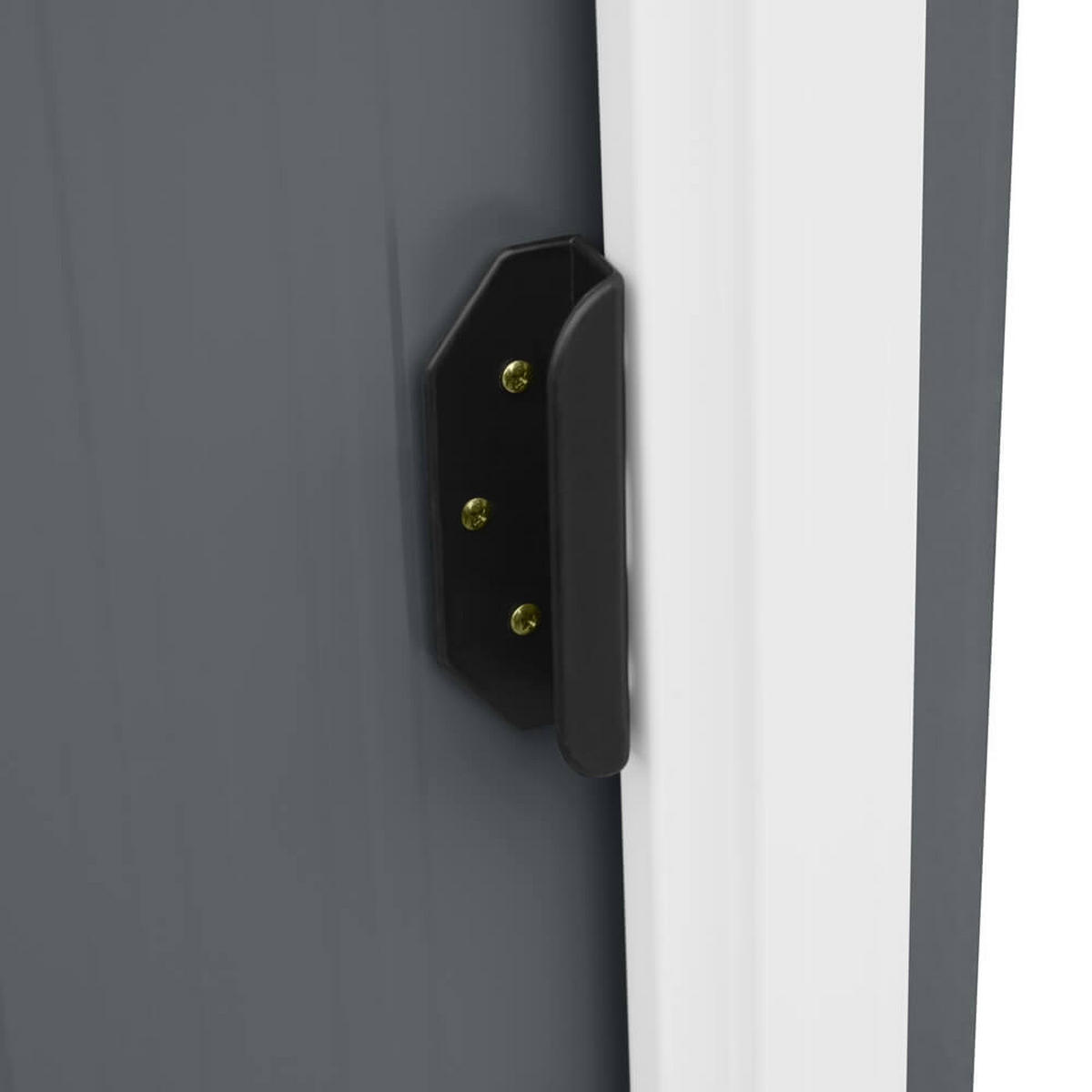 GERÄTESCHUPPEN BOHIO - Größe: XS - Anthrazit, Metall (163/182/89cm) - Home Deluxe