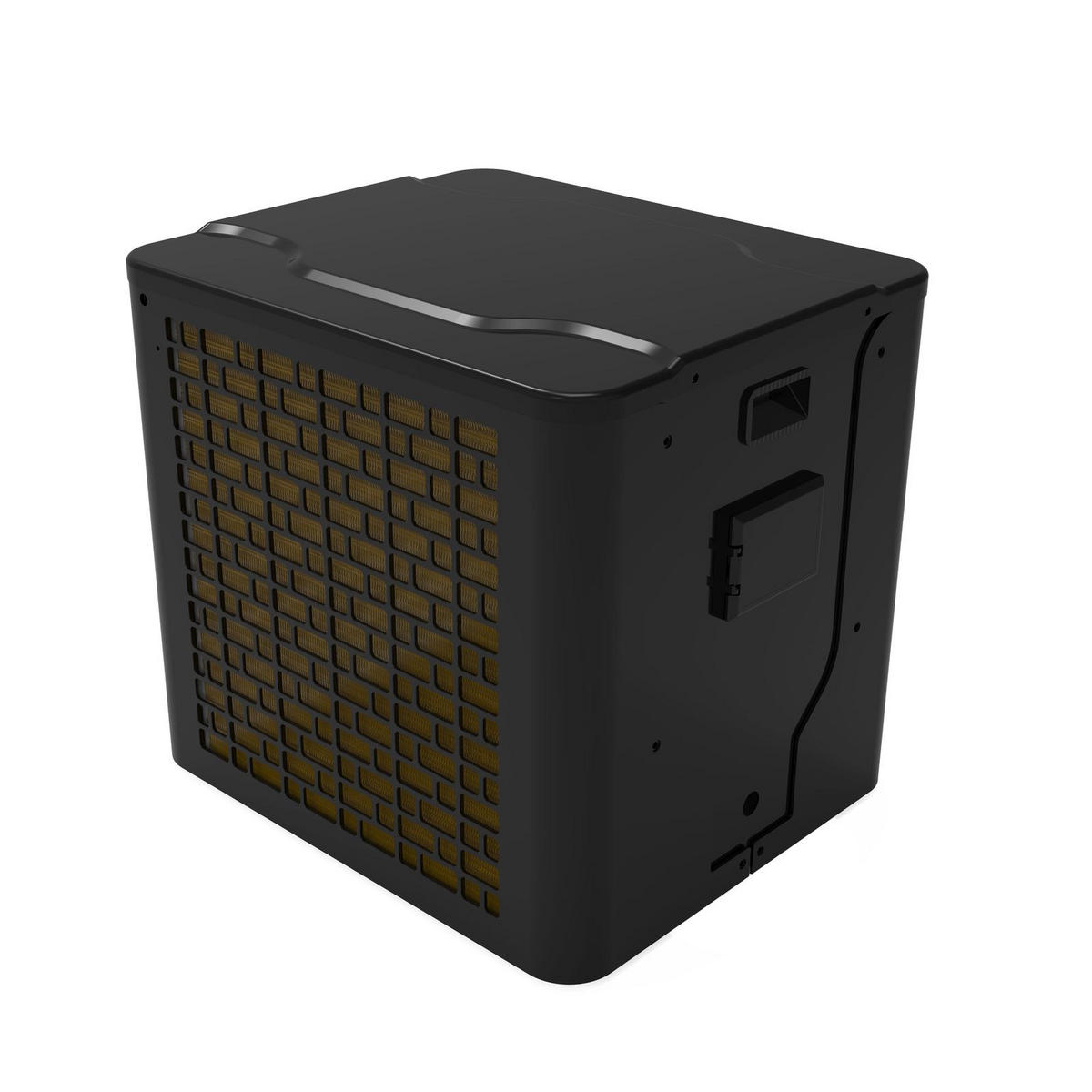 WÄRMEPUMPE 5 kW HeatCube Poolheizung - Schwarz, Kunststoff (43/42/46cm) - Swim & Fun 