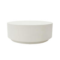 COUCHTISCH ROME Groß aus Beton 101 x 101 x 36 cm - Creme, Naturmaterialien (101/101/36cm) - Elementi