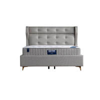 POLSTERBETT-SET Cooler 180x200 Grau - Bett inkl. Matratze - Grau, Metall (180/200cm) - Villa Möbel