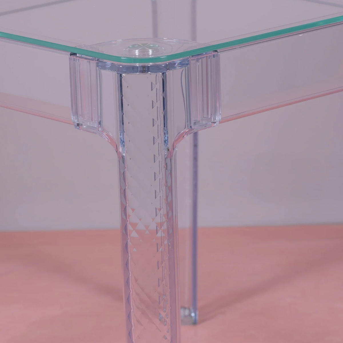 GLASTISCH Quadratisch Transparent 80/80/74 cm - Transparent, Glas (80/80/74cm) - Nest Dream